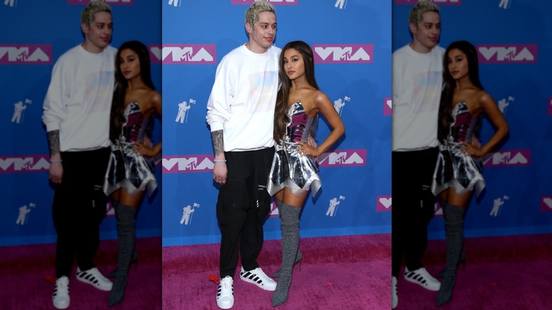 Ariana Grande and Pete Davidson on the red carpet together