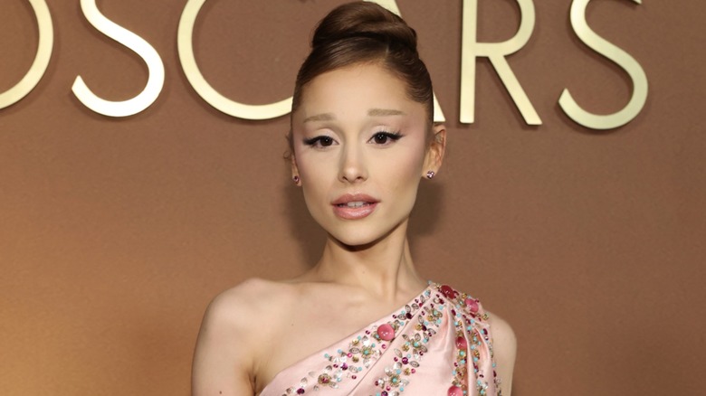 Ariana Grande on the 2025 Oscars red carpet