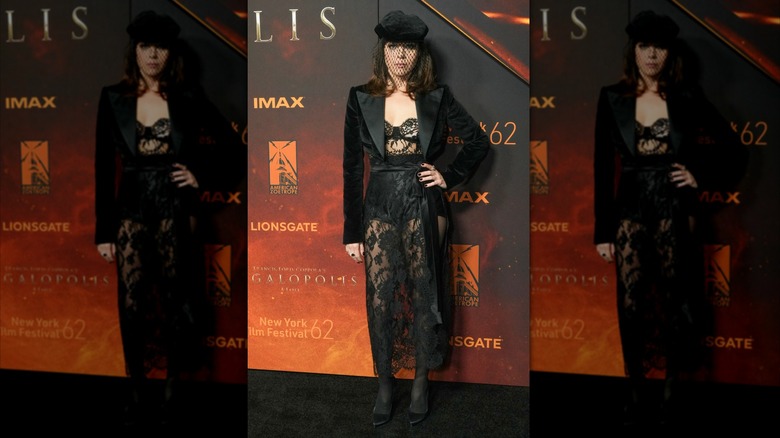 Aubrey Plaza attends the 'Megalopolis' NYC premiere in September 2024