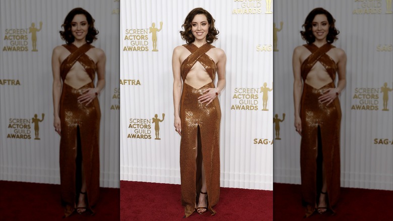 Aubrey Plaza attends the 29th Annual Screen Actors Guild Awards