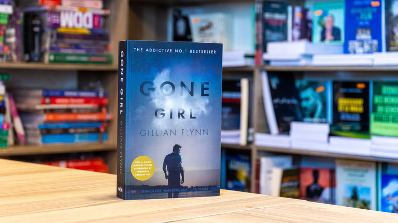 A copy of the book "Gone Girl" by Gillian Flynn