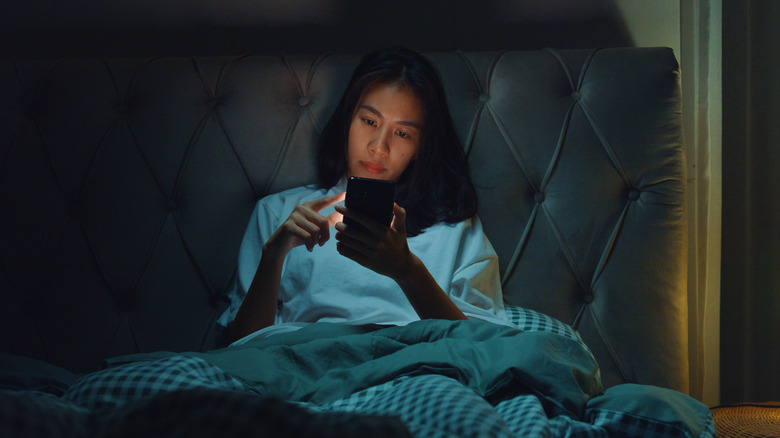 Woman not sleeping
