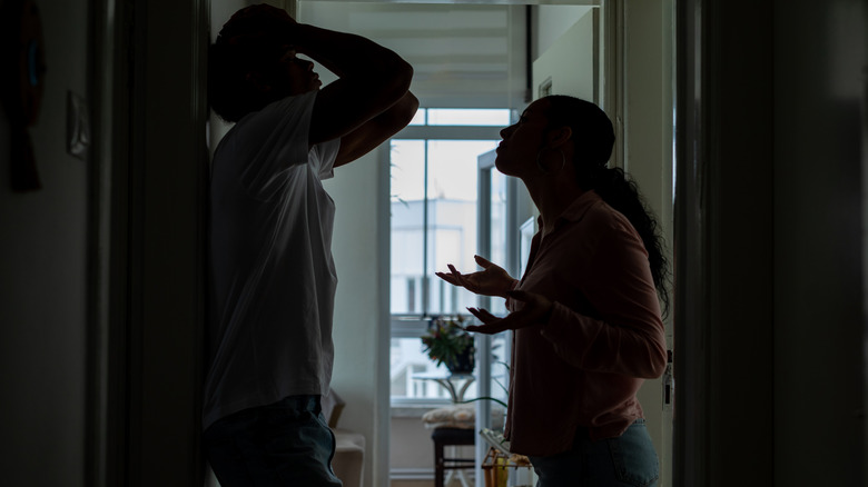 Couple fighting