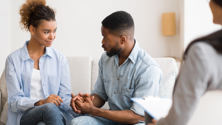A couple in therapy