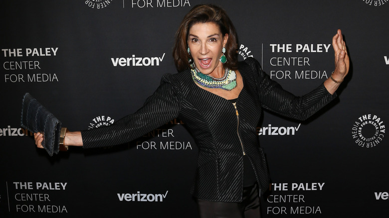 Hilary Farr posing on the red carpet