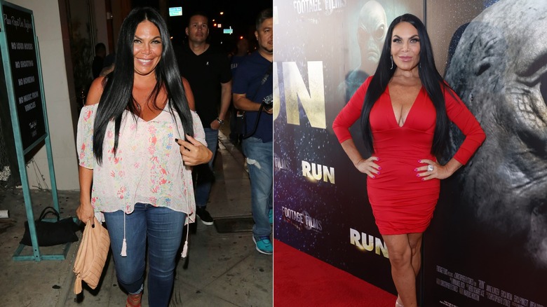 L: Renee Graziano is seen on June 15, 2017   / R: Renee Graziano attends "Run" New York Premiere at AMC Magic Johnson Harlem on August 25, 2025