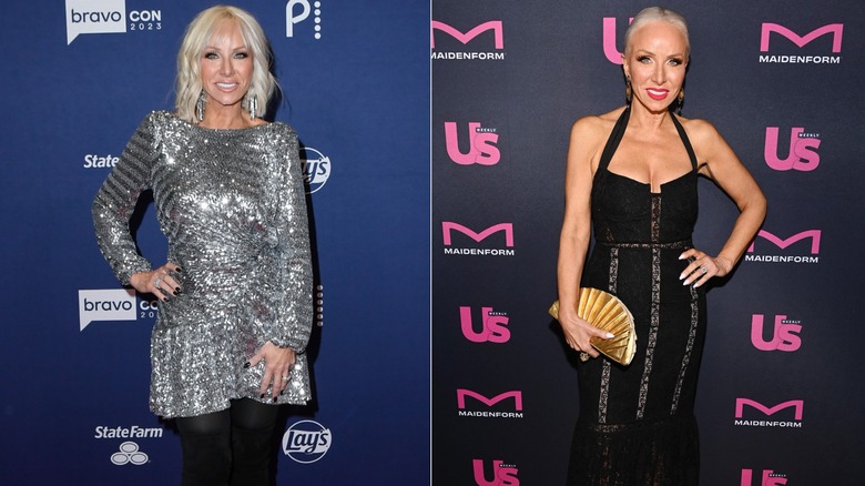 Margaret Josephs posing on the red carpet in 2023 and in 2025, side by side photos