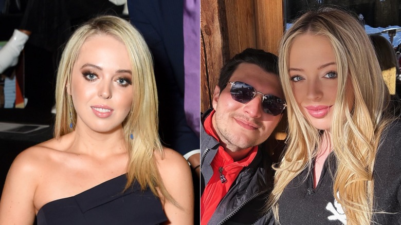 Two side by side photos of Tiffany Trump, one from 2017 and one from Instagram in 2025