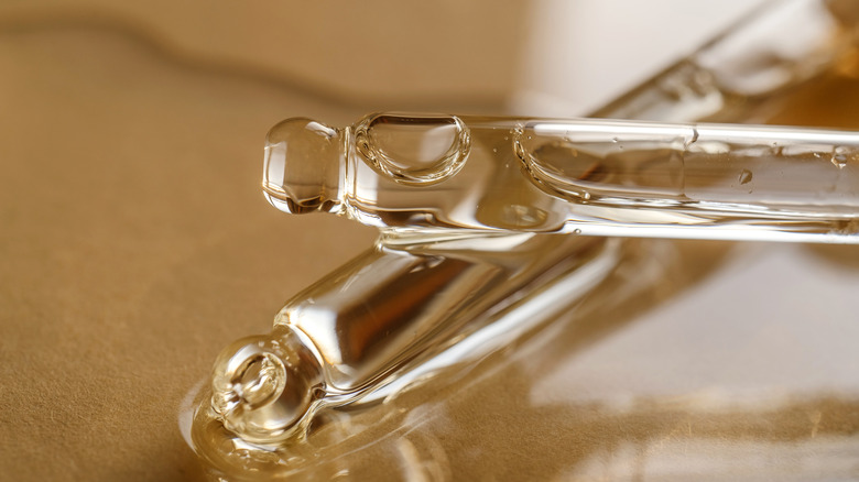 Close up of eyebrow serum