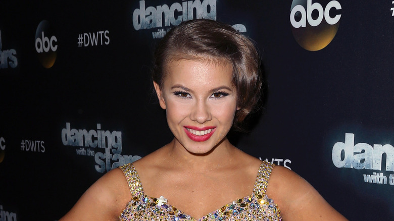Bindi Irwin with pink lipstick
