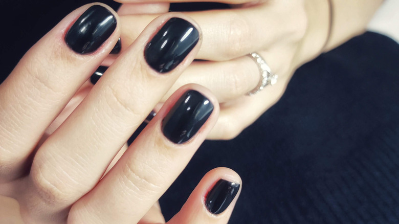 Black nail polish