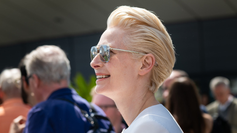 Tilda Swinton in 2019 at the Cannes Film Festival.