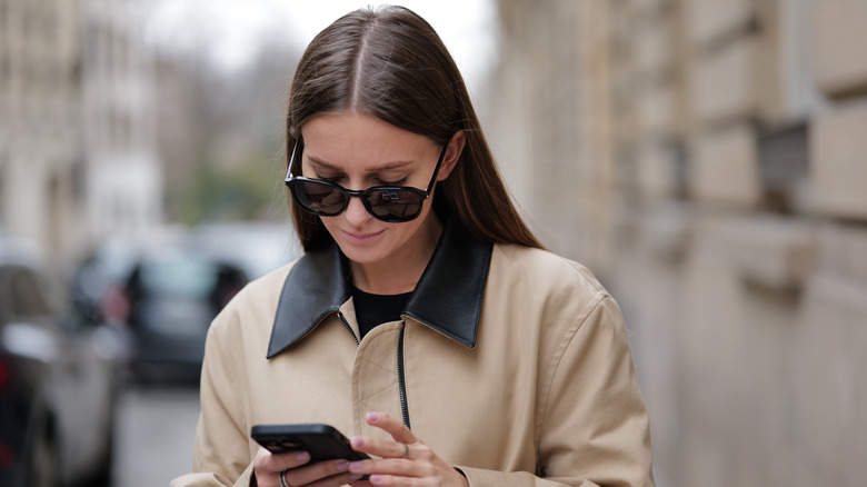 Woman on her phone 