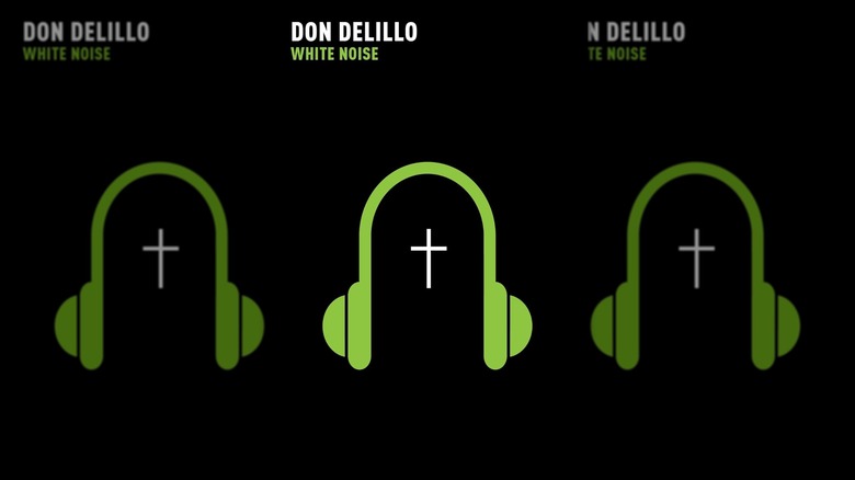 The cover of "White Noise" by Don DeLillo
