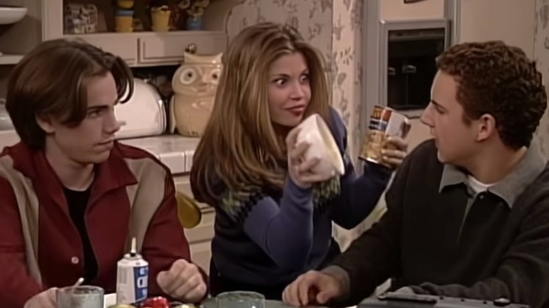 Rider Strong, Danielle Fishel, Ben Savage as Shawn, Topanga and Cory on "Boy Meets World" (Circa 1990s)