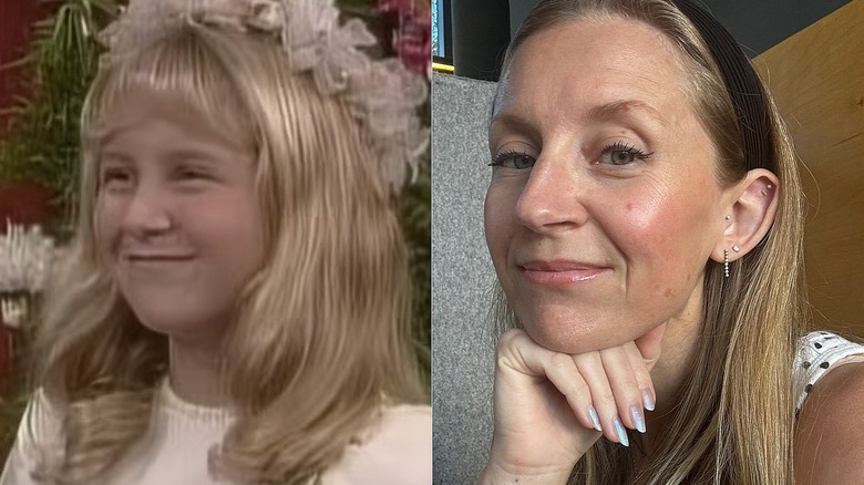 L: Lindsay Ridgeway as Morgan Matthews on Boy Meets World / R: Actress Lindsay Ridgeway's profile photo on Instagram