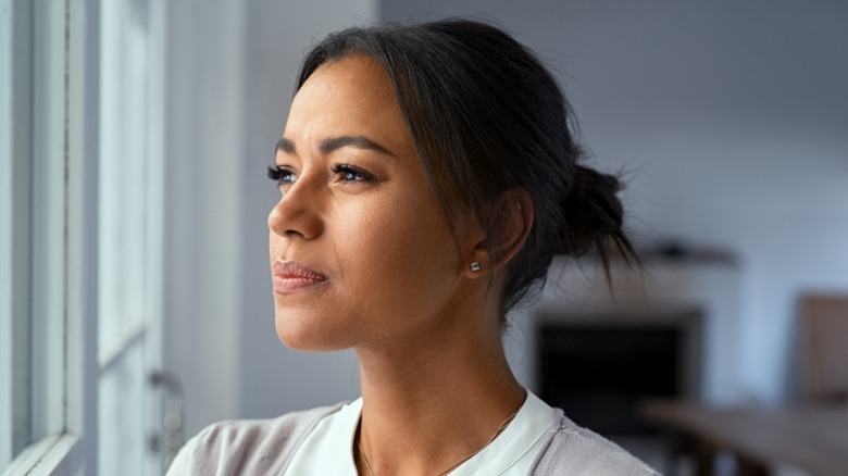 Woman thinking