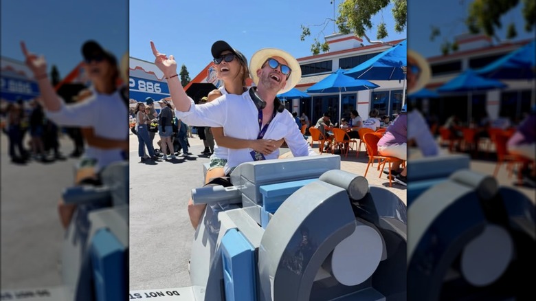 Brenda Song and Macaulay Culkin at legoland