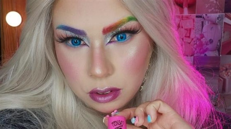 Rainbow eyebrows