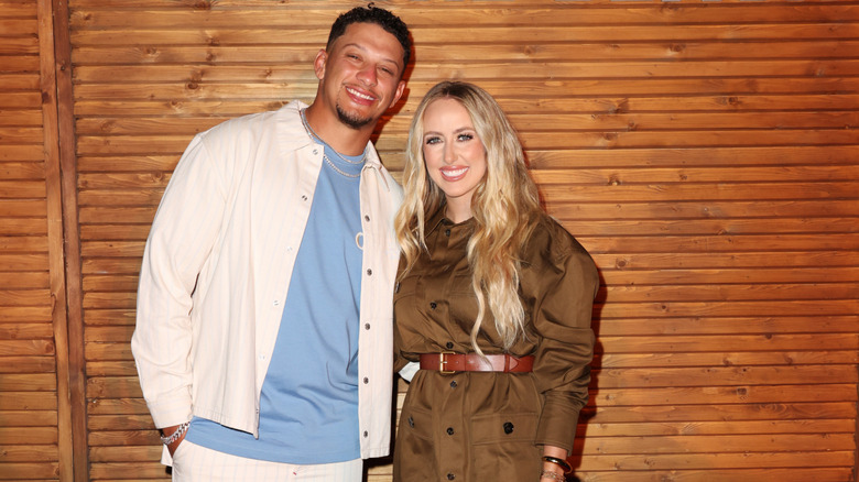 Brittany and Patrick Mahomes at an event