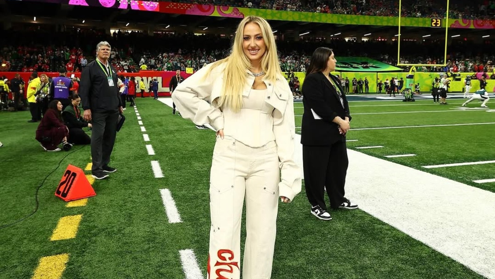 Brittany Mahomes' Outdated All-White Super Bowl 2025 Outfit Has Us Cringing