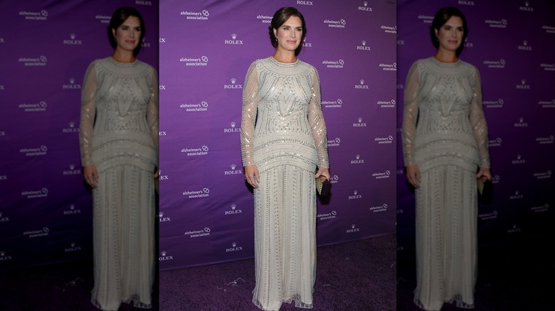 Brooke Shields attends Alzheimer's Association 32nd Annual Rita Hayworth Gala at Cipriani 42nd Street on October 27, 2015