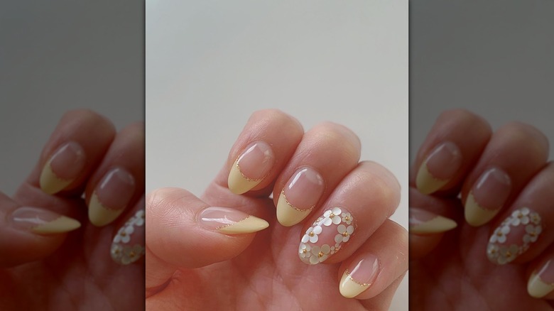 butter yellow nails