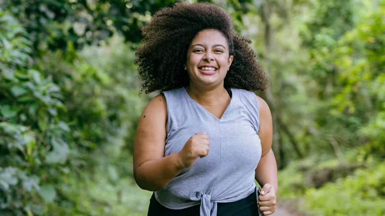 Woman exercising