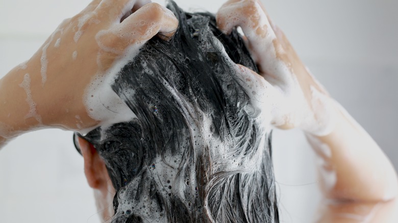Washing hair