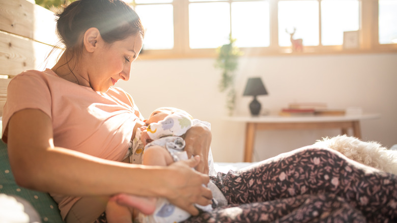 Baby breastfeeding