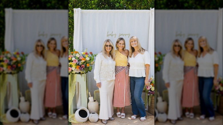 Candace Cameron Bure at her daughter's baby shower with two other women