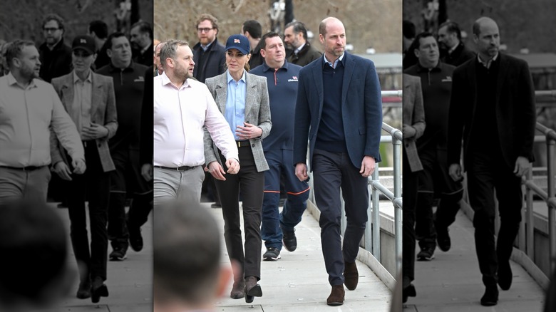 Kate Middleton and Prince William walking