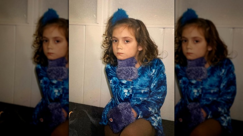 Billie Lourd as a little kid