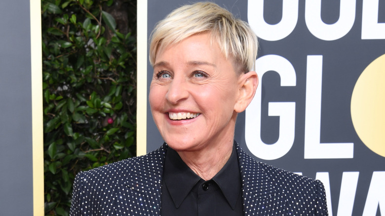Ellen Degeneres smiling