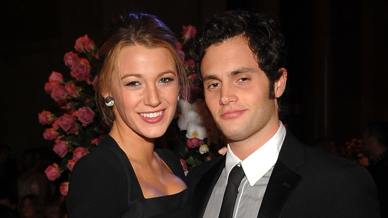 Blake Lively with Penn Badgley