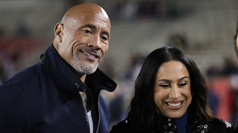 Dwayne Johnson with Dany Garcia