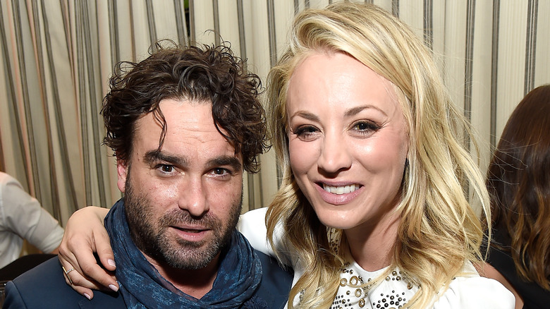 Kaley Cuoco and Johnny Galecki together