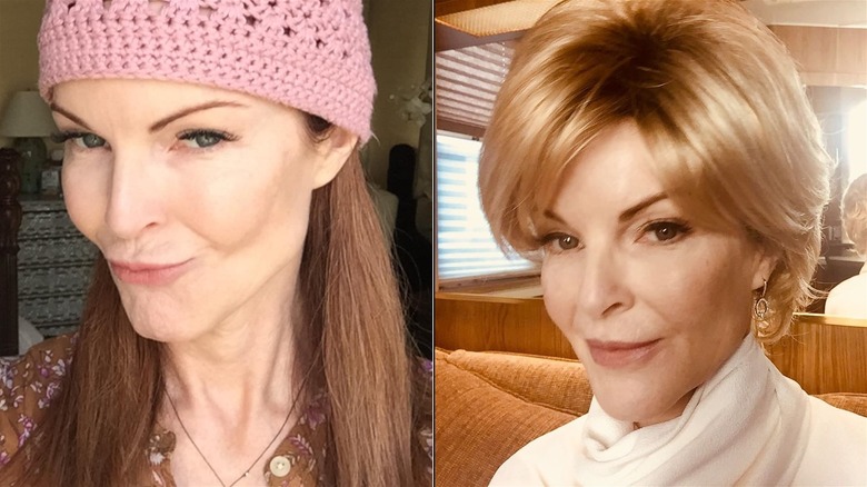 Marcia Cross wearing wigs