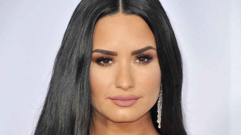 Demi Lovaton close up