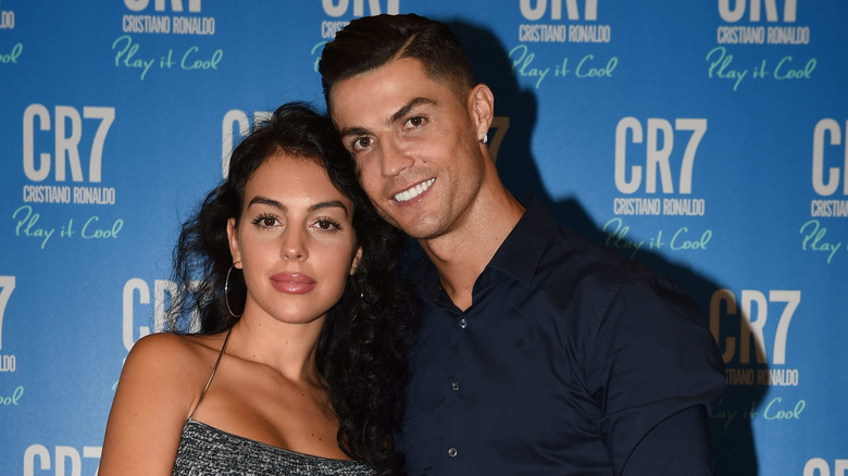 Cristiano Ronaldo and Georgina Rodriguez at an event