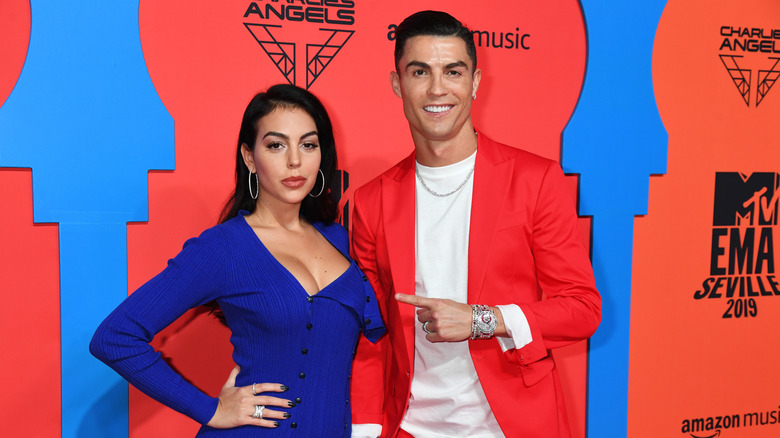 Cristiano Ronaldo and Georgina Rodriguez on the red carpet