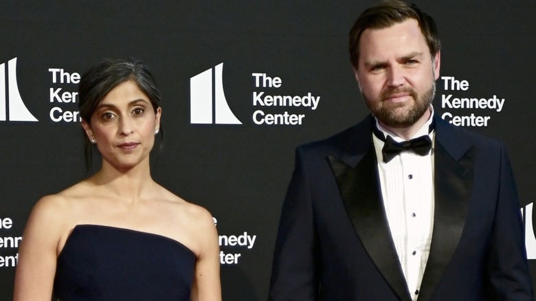 Usha Vance and JD Vance on the red carpet