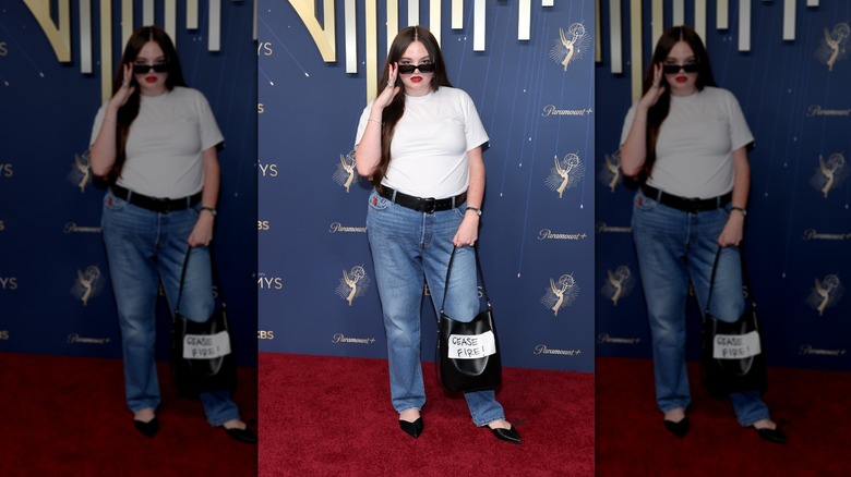 Megan Stalter attends the 77th Primetime Emmy Awards