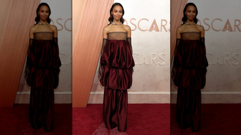 Zoe Saldaña at 2025 oscars