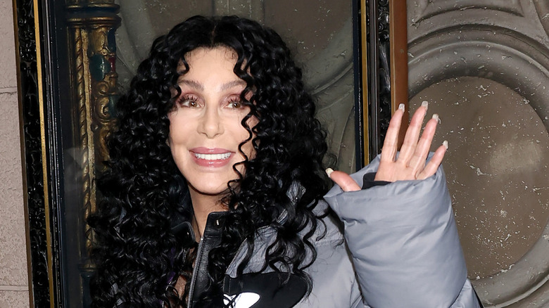 Cher waving