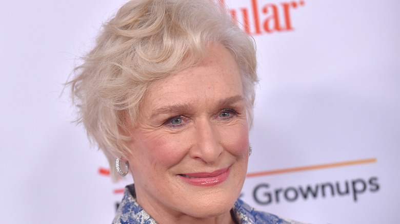 Glenn Close on a red carpet