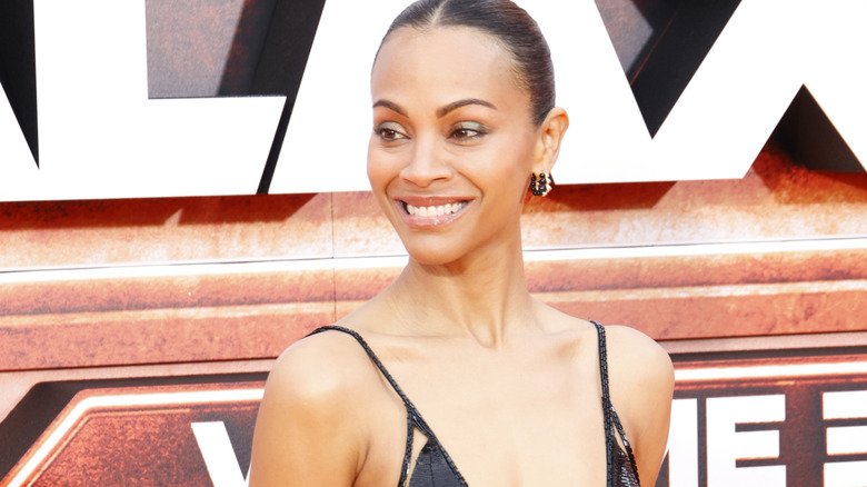 Zoe Saldaña at premier