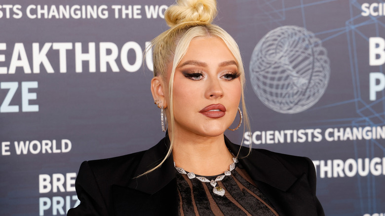 Christina Aguilera posing