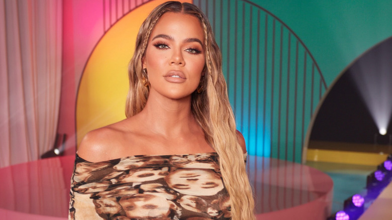 Khloe Kardashian posing