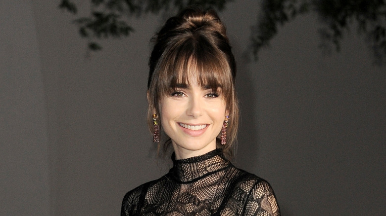 Lily Collins at 2nd Annual Academy Museum Gala in 2022